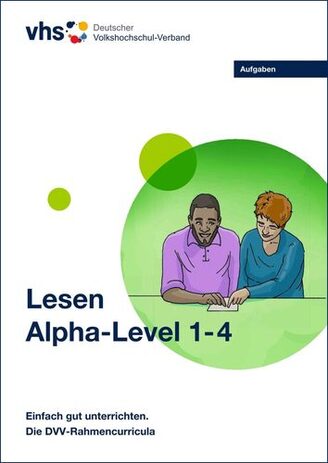 Cover des Aufgabenheftes Lesen Alpha-Level 1-4