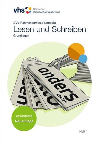 Cover des Heftes Lesen und Schreiben, Grundlagenheft zu den DVV-Rahmencurricula