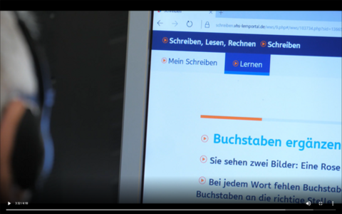 Computerbildschirm, Blick ins vhs-Lernportal