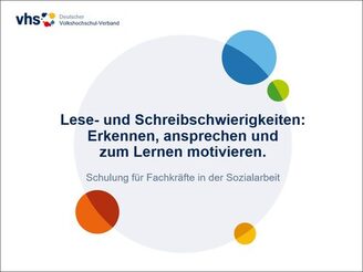 Präsentation für Fachkräfte in der Sozialarbeit