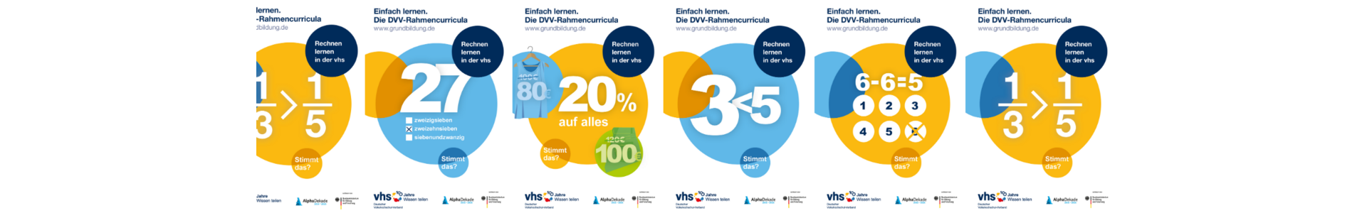 Plakate zum Thema Rechnen lernen