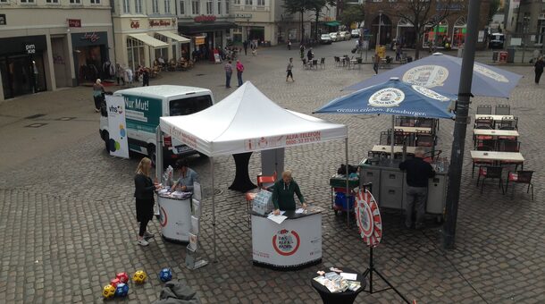 Innenstadt Flensburg Stand von vhs Flensburg