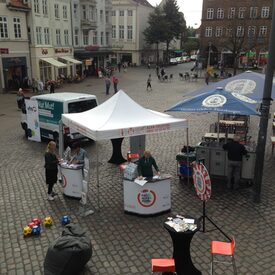 Innenstadt Flensburg Stand von vhs Flensburg