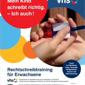 Plakat Rechtschreibtraining vhs Oldenburg